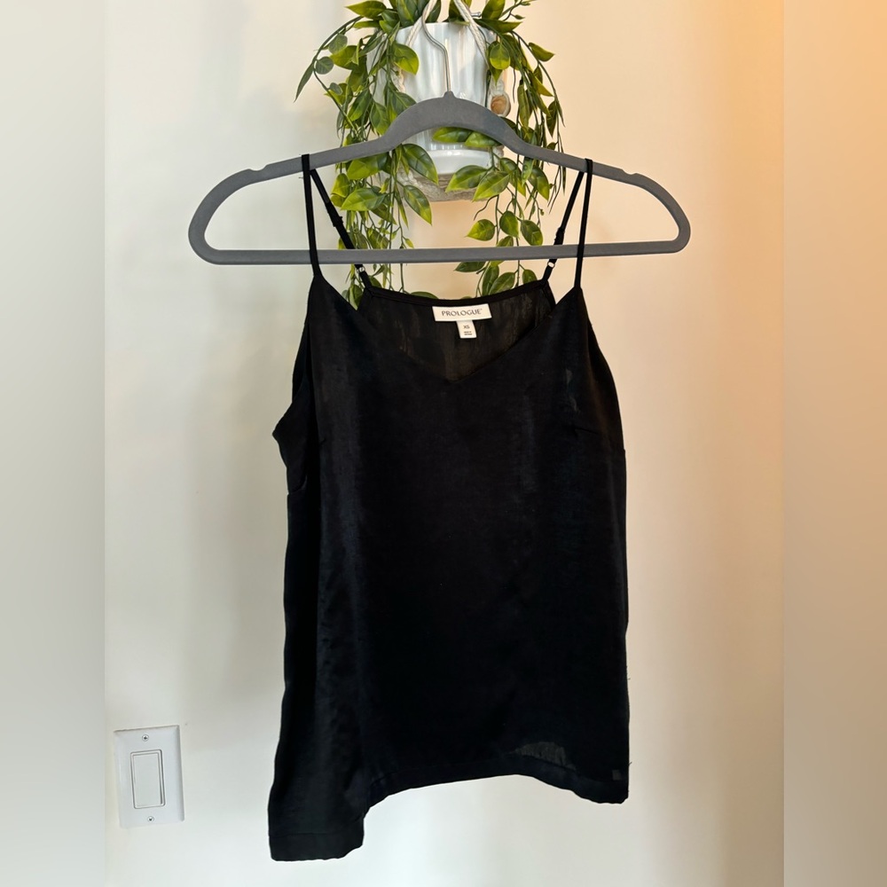 Black tank top blouse